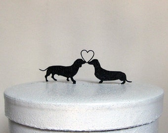 Wedding Cake Topper - Dachshund Dogs Wedding