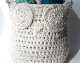 Crochet Pattern Owl Basket Crochet Pattern Home Decor Crochet Owl Pattern Crochet Basket Pattern Crochet Owl Bin Container Pattern