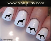 Greyhound Nail Decal Dog Nails by NAILTHINS Greyhound Nail Decal Dog Nails by NAILTHINS