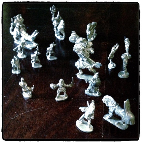 dungeons and dragons pewter figurines