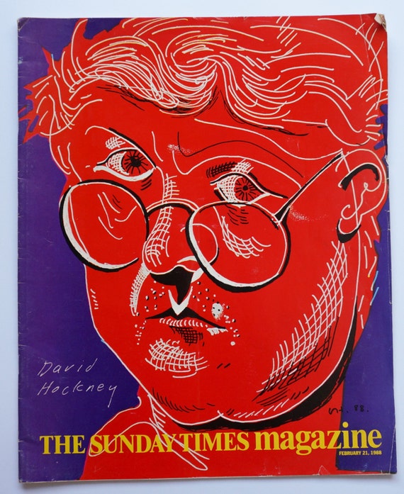 David Hockney limited edition print 1988 Sunday Times