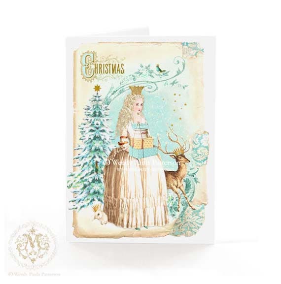 Marie Christmas card Christmas tree by mulberrymuse