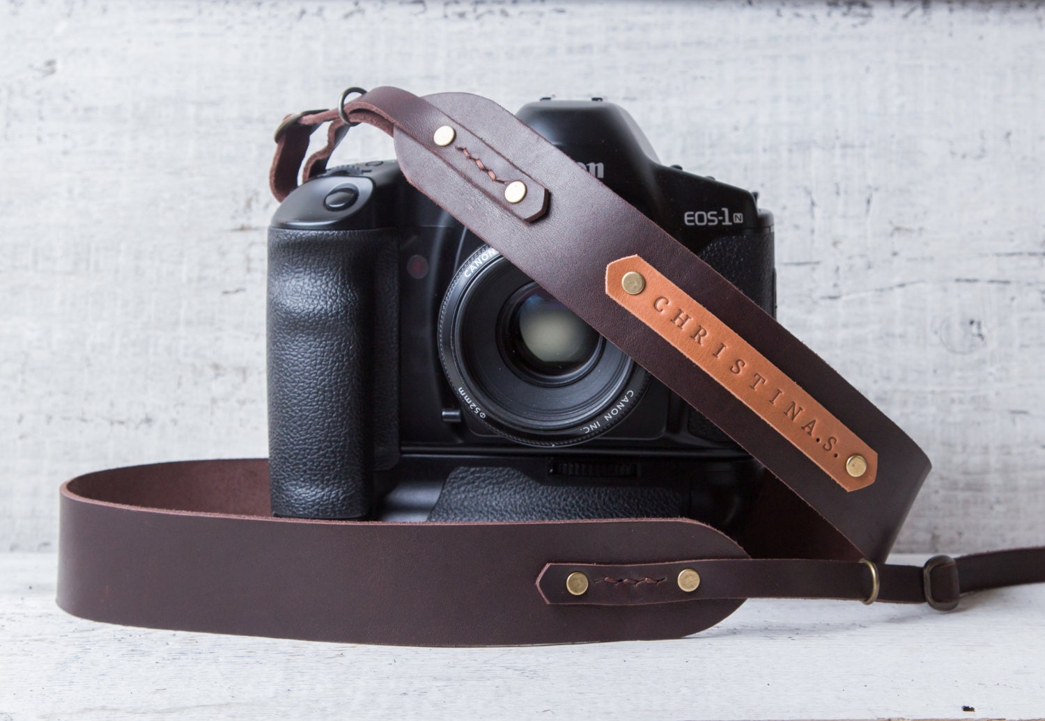 Camera strap Personalized leather camera strap Canon by viveo