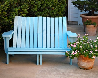 Handcrafted Adirondack Bench