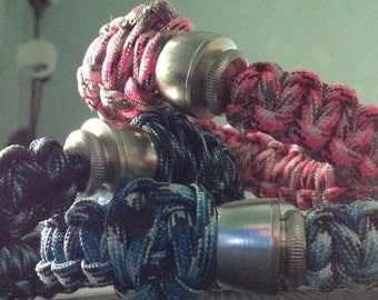 Paracord "Hidden Pipe" Bracelets - You Choose The Color **Read WHOLE Listing**