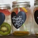 12 Heart Chalkboard Labels Featured on Etsy Wedding Trends for Mason Jar Birthday Party diy Wedding Favor idea Drink Cup Chalk Sticker Label