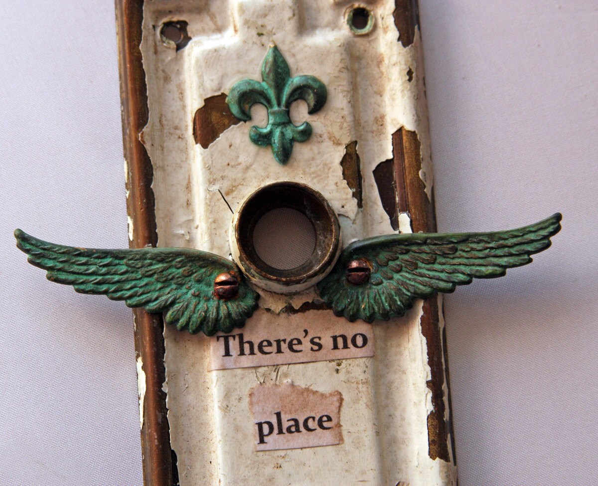 Escutcheon Plate Door Hardware Assemblage Art There's no