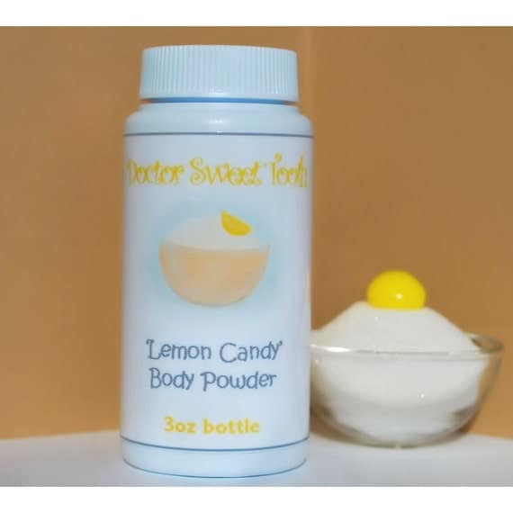 Lemon Candy Dusting Powder 3oz Talc Free by doctorsweettooth