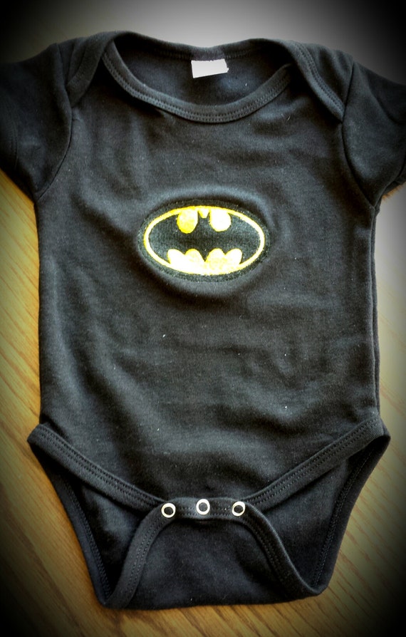 Batman Baby Onesie Free Personalization by TheLaughingPlaceBaby