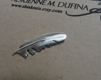Sterling Silver Feather Pendant