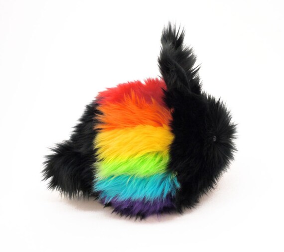 rainbow bunny stuffed animal