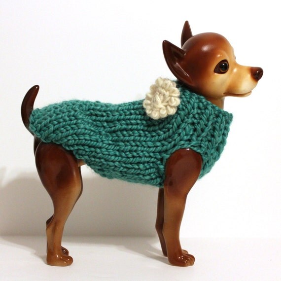 Spearmint Green Dog Sweater