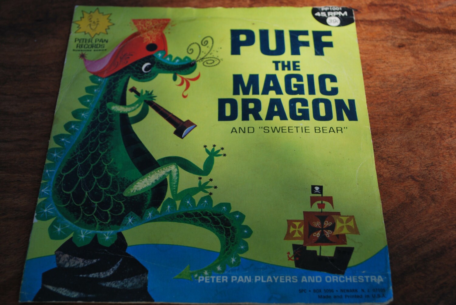 Puff the Magic Dragon Record and Sweetie Bear 45