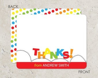 Bounce Flat Notecards Stationery with 2-sided printing