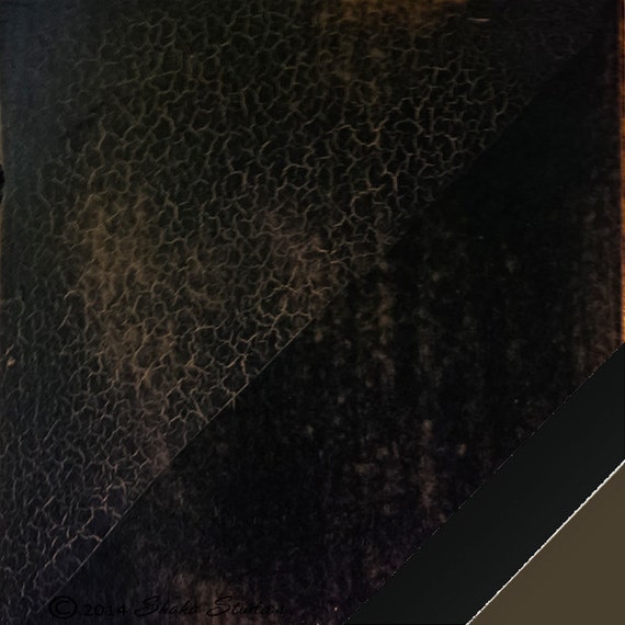 Black on Java Distressed Paint Finish Sample