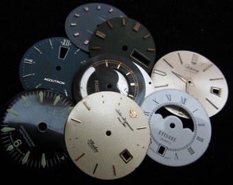 Steampunk Watch Faces Vintage Antique Dials Parts Altered Art Industrial DG 33