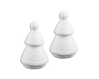 Spun Cotton Trees Czech Republic 3 Traditional Christmas Trees SC 008