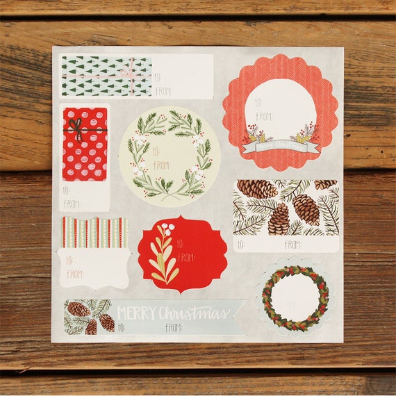 Gift Tag Stickers by 1canoe2 on Etsy