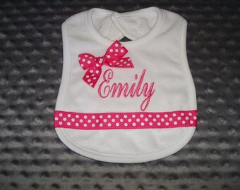 Emily Personalized BiB - Name or up to 3 Initials