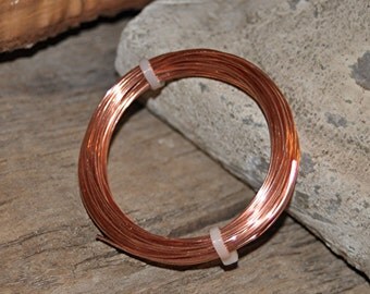 14 g Bare SOLID Copper Wire in Dead Soft Temper Jewelers Quality