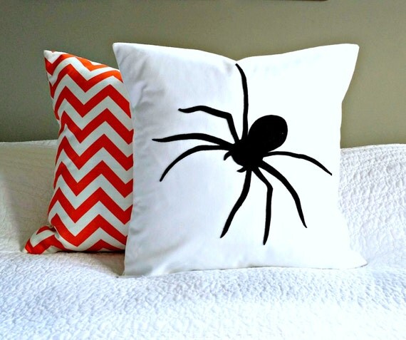 stuffed spider pillow