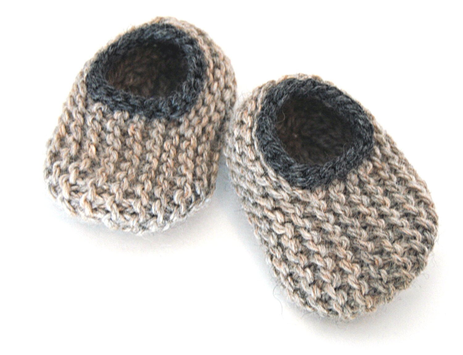 Instant Download PDF Knitting Pattern Wool Baby Slippers