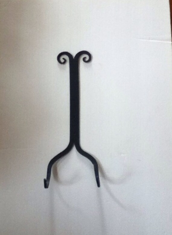 Iron wall plate holder mild steel black attaches by scottishlion