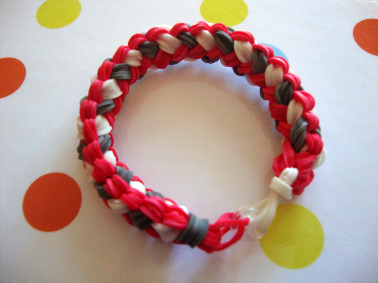 New Pattern Double Braid Rainbow Loom Bracelet
