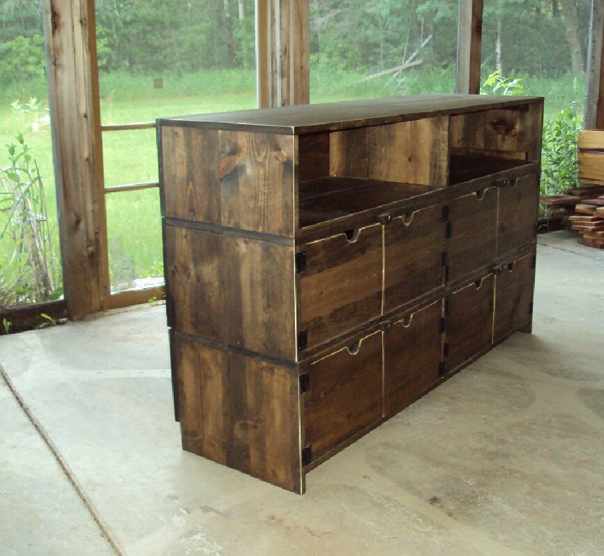 Reclaimed Wood look Furniture 58 wide x 36 tall x