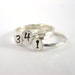 Number Ring Stack Ring Personalized Number Ring Sterling