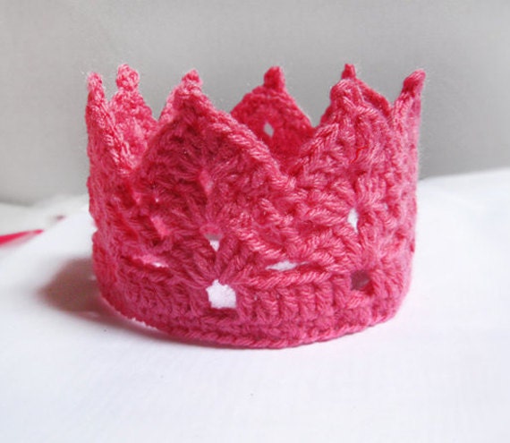 Crochet Crown Pattern-Tiara Headband Crown Headband by lanadearg