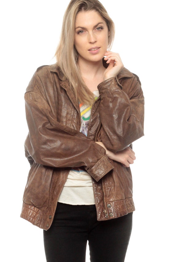 Distressed Leather Jacket Brown Biker Er Coat For S And Promotions Follow Us Here Instagram Exile Facebook Com Distressed Leather Jacket