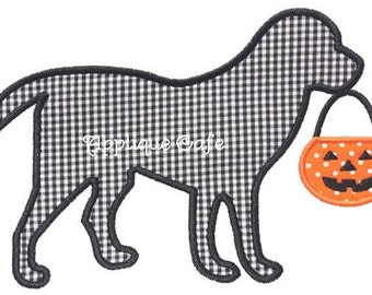349 Halloween Dog Machine Embroidery Applique Design
