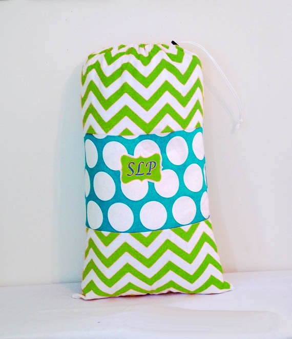 Personalized Laundry Bags Large Bright Chevron by ColorStyleDesign