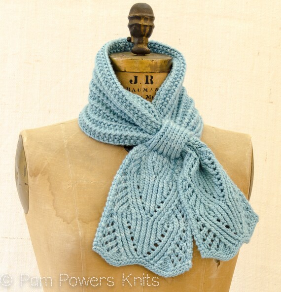 Chantilly Lace Ascot PDF Knitting Pattern Instant Download from PamPowersKnit...