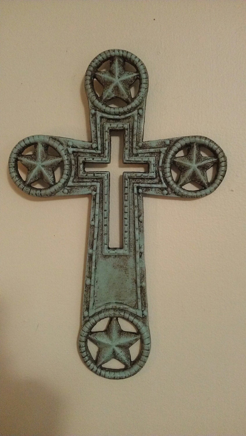 WaLL CrOss WRougHt IrOn CroSs HoMe DeCor Shabby ChiC CroSs