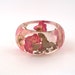 Pink and Yellow Roses in a Chunky Resin Bangle. Pressed Roses Bangle Bracelet. Real Flowers - Pressed Rosebuds. Handmade Resin Jewelry