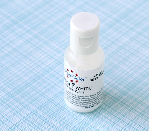 Bright White Americolor Gel Paste Food Coloring for Frosting Il_570xn