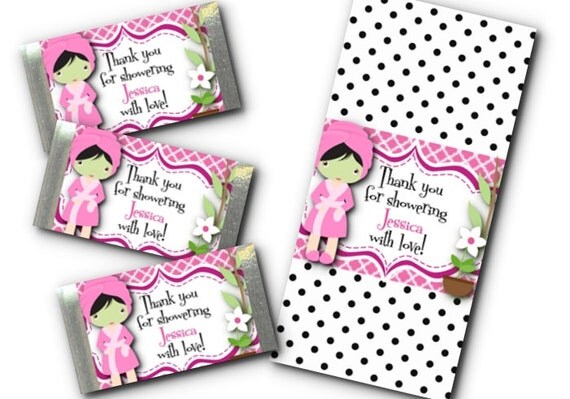 36 Mini Candy Wrappers, Spa Beauty Party, Bridal Shower, Birthday, Sleepover, Bachelorette Party, Girls Night Out Il_570xn