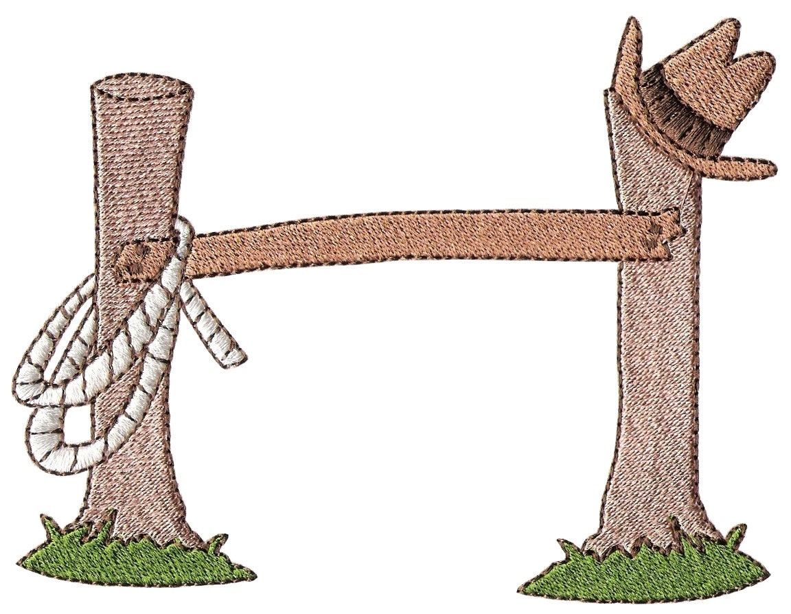 Cowboy machine embroidery design hitching post by embroidalot Cowboy machine embroidery design hitching post by embroidalot