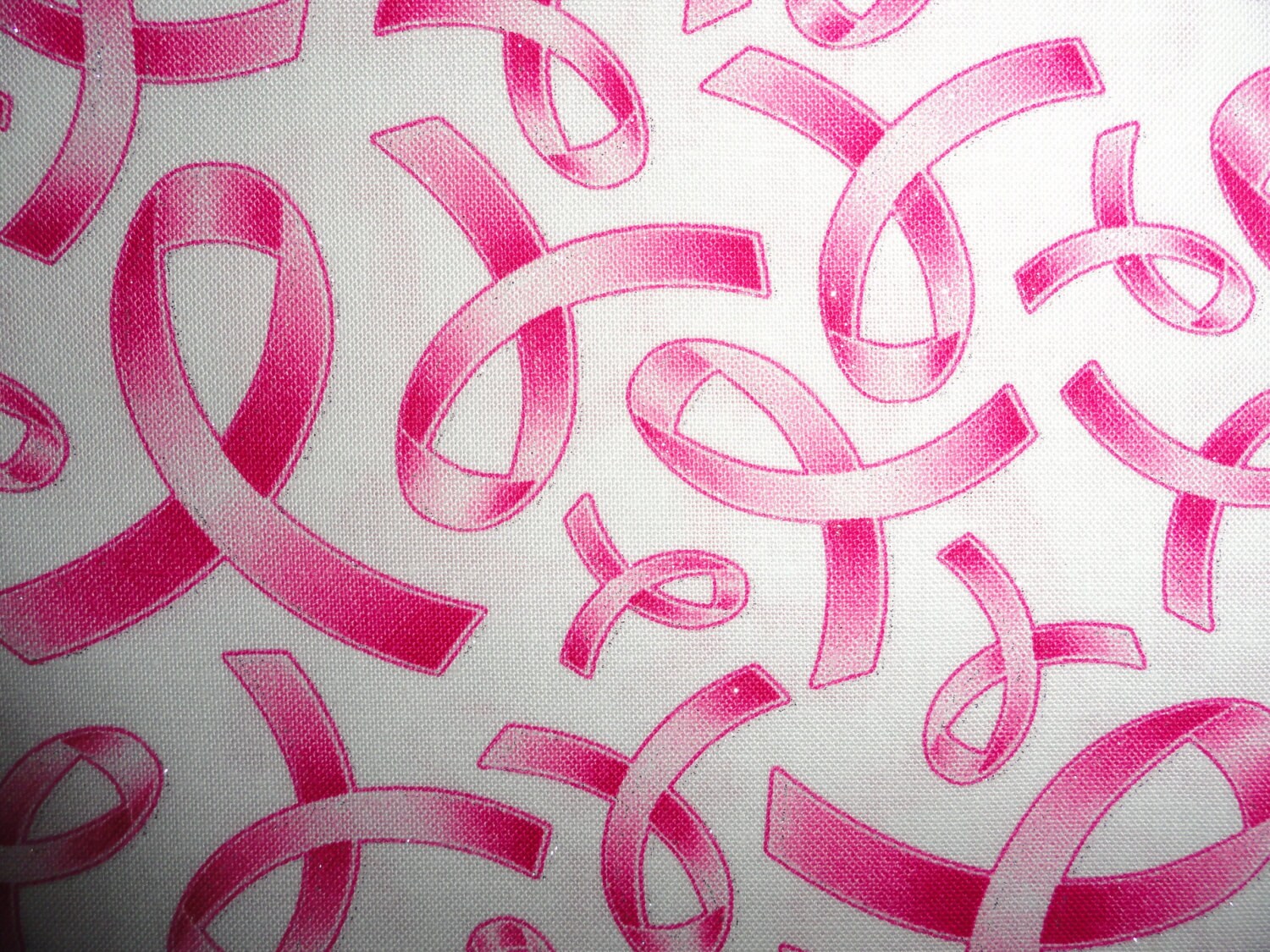 Breast Cancer Awareness Pink Ribbon, Fabrics by the yard, cotton