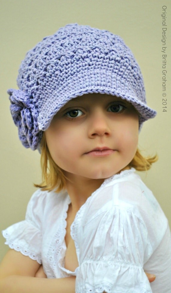 newsboy hat pattern crochet toddler for No.408 Digital Sizes in Hat Baby Pattern ePattern for Newsboy 7