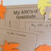 Printable PDF ABC's of Gratitude Thanksgiving Activity