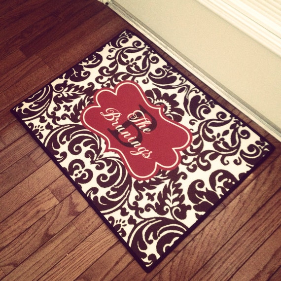 Items similar to Monogrammed Door Mat Indoor and Outdoor Use on Etsy