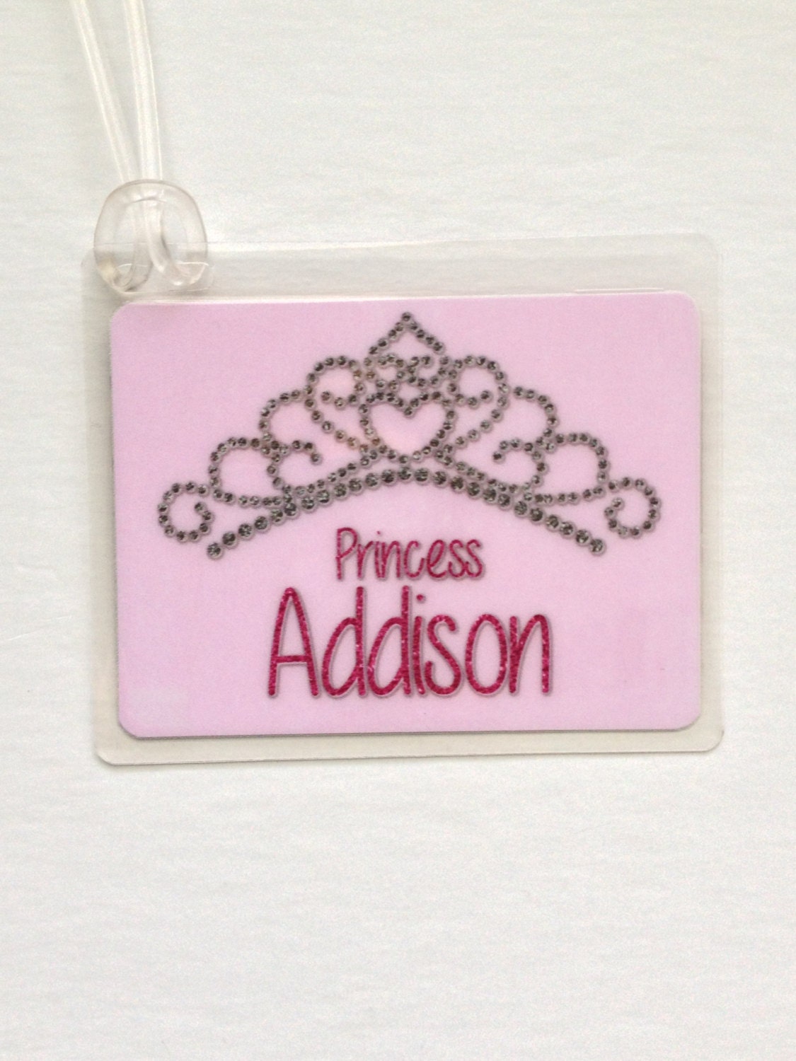 Princess Bag Tag Princess Party Favor Princess Goody Bag Tag