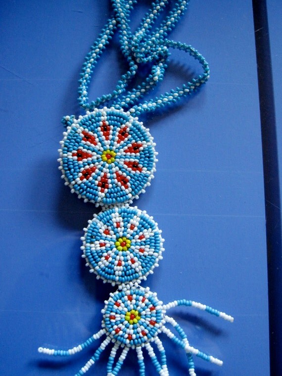 Native American seed bead necklace