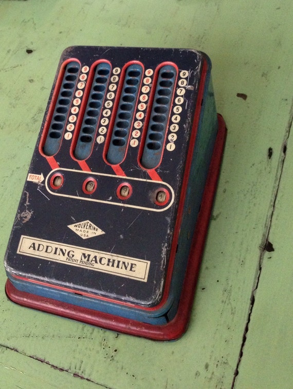 vintage wolverine adding machine