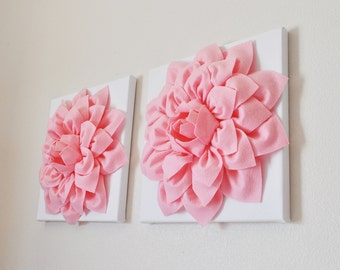 Pink Wall Art nursery flower wall decor dahlia wall art 12 x Pink Wall Art nursery flower wall decor dahlia wall art 12 x