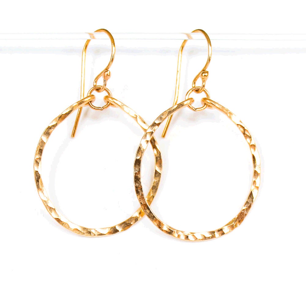 Small Hoop Earrings / Baby Hoops / 14K Gold Filled by delialangan