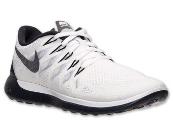 Nike Free 5.0 2014 Women's Running Shoes - White / Black